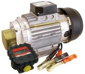Насос для перекачки масла Gespasa SEA-90 (0.37 kW), электрический шестеренчатый 12В-вольт(V), 20-25 л/мин, со счётчиком