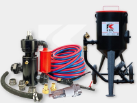 Пескоструйный аппарат PST-25, с фильтром и КПДУ, TWIN 40м, напорный, 25 литров