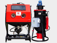 Пескоструйная камера PST-КСО-110-Н-ФВ-М, напорная, фильтр-вентилятор, 5-20 м2/час