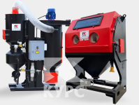 Пескоструйная камера PST-КСО-110-Н-ФВР-М, напорная, фильтр-вентилятор с рекуператором, 5-20 м2/час