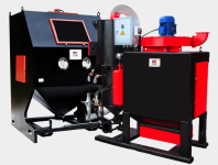 Пескоструйная камера PST-КСО-135-Н-ФВР-М (4кВт), напорная, фильтр-вентилятор с рекуператором, 5-20 м2/час