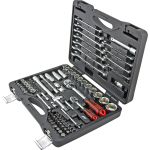 Набор инструментов в кейсе JTC JTC-H085C-B72, 110 предметов, с трещоткой, 1/4", 1/2"