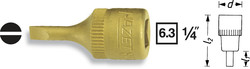 HAZET Головка 1/4" 8503-0,6х3.5