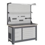 Рабочее место Верстакофф MCN 1552.S3L6-2FR, 2 тумбы, 3+6 ящиков, дв. экран