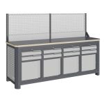 Модульный верстак Верстакофф MCN 2052.S9999-1, 4 тумбы, экран