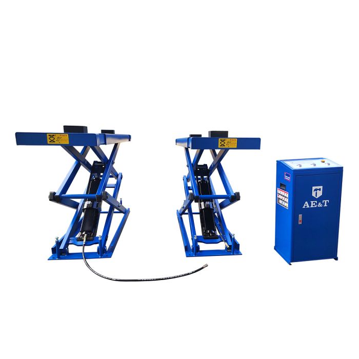 Подъемник автомобильный ножничный 3 тонны Ae&T F6105, электрогидравлический, 220В