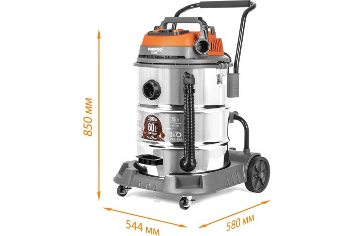 Промышленный пылесос DAEWOO DAVC 6030S, 60л