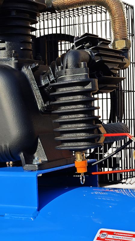 Поршневой компрессор Станкоимпорт ACH103053, ременной привод, 990 л/мин, 500л, 380В