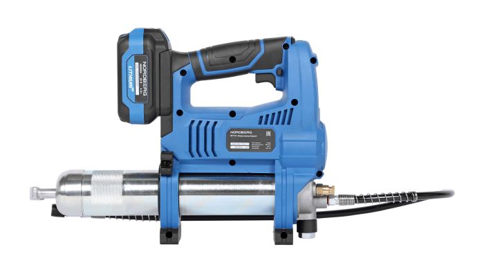 Шприц аккумуляторный для густой смазки Nordberg NE774K, 420 мл