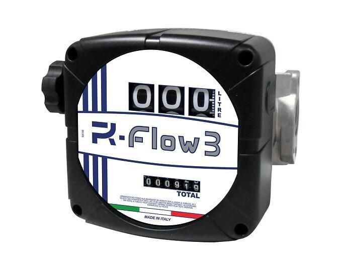 Счетчик дизельного топлива Adam Pumps R-FLOW 3С, механический, расходомер топлива, 120 л/мин