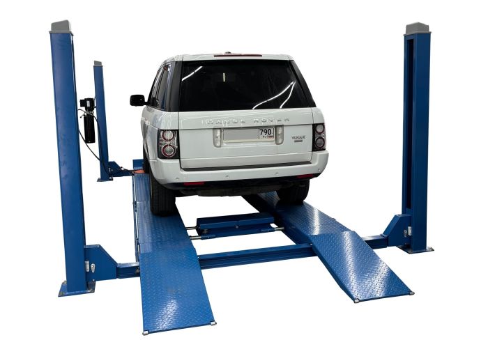 Подъемник четырехстоечный 5,5 тонны Техносоюз TS5.5D-4L, электрогидравлический, для сход-развала, 380В