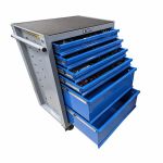 Тележка инструментальная ТЕМП RC04.2518.E6, закрытая, 6 ящиков, с набором инструментов 138пр.