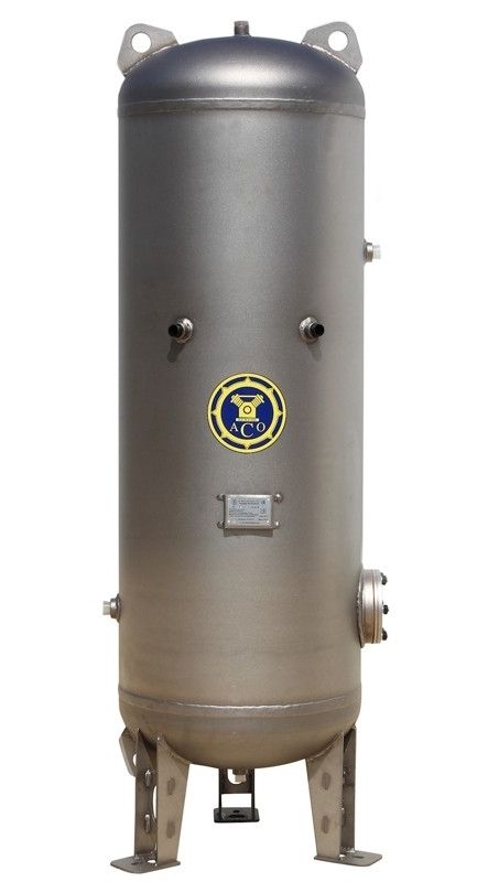 Воздушный ресивер для компрессора АСО Бежецк РВ 900-02/10, вертикальный, 900 литров