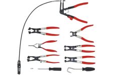 Набор щипцов для снятия и установки хомутов и шлангов Rockforce RF-909G3(17006), 9пр., в кейсе