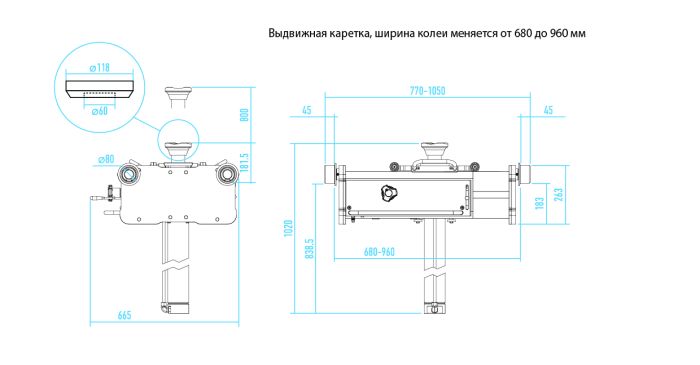 Подъемник канавный пневмогидравлический Nordberg N5015T, 15т, грузовой