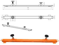 Балки (2шт) для подхвата внедорожных (рамных) автомобилей.