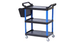 Тележка инструментальная NORDBERG T31B синяя, открытая, 3 полки