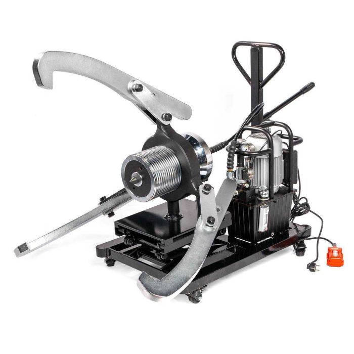 Съемник подшипников гидравлический 100т КВТ "ПРОФИ" СГНт-100У, трёхлапый, 950мм, с выносным насосом