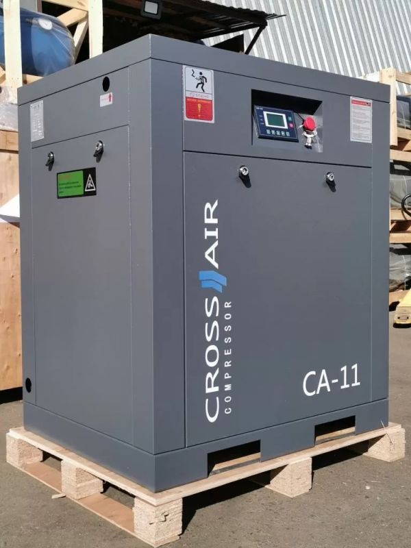 Винтовой компрессор CrossAir CA11-10RA, ременной привод, 10 бар, IP54, 1500 л/мин