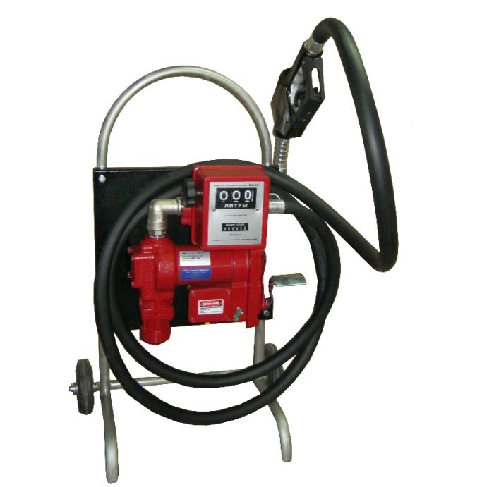 Мобильная топливораздаточная колонка Benza 38-24-75Р, 50л/мин, 24В, для перекачки дизельного топлива