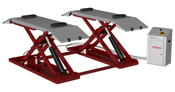 Подъемник автомобильный ножничный 3 тонны Сорокин 17.13, электрогидравлический, 380В