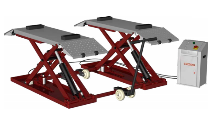 Подъемник автомобильный ножничный 3 тонны Сорокин 17.13, электрогидравлический, 380В