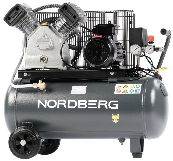 Поршневой компрессор NORDBERG NCP50/420, ременной привод, масляный, 420 л/мин, 380В