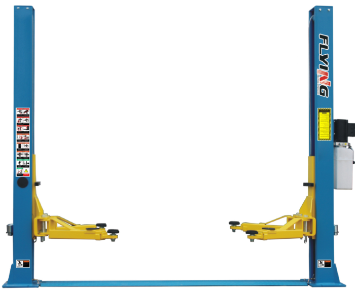 Подъемник двухстоечный автомобильный 4 тонны ATIS Flying T4A, электрогидравлический, 380В