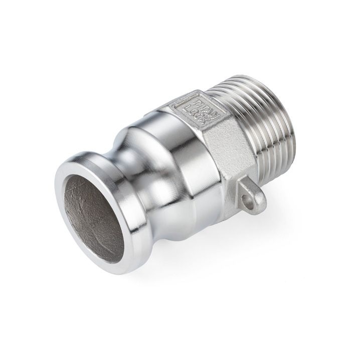 Камлок T-ind нержавеющий тип F ниппель, наруж. резьба BSP 3/4", AISI304