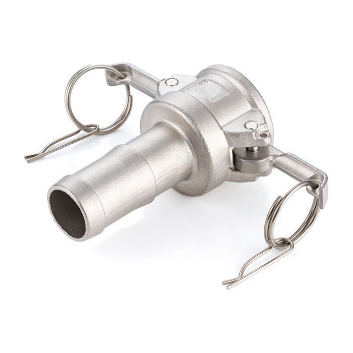 Камлок T-ind нержавеющий тип С, розетка с хвостовиком 3/4", AISI304