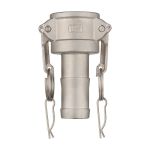 Камлок T-ind нержавеющий тип С, розетка с хвостовиком 1", AISI304