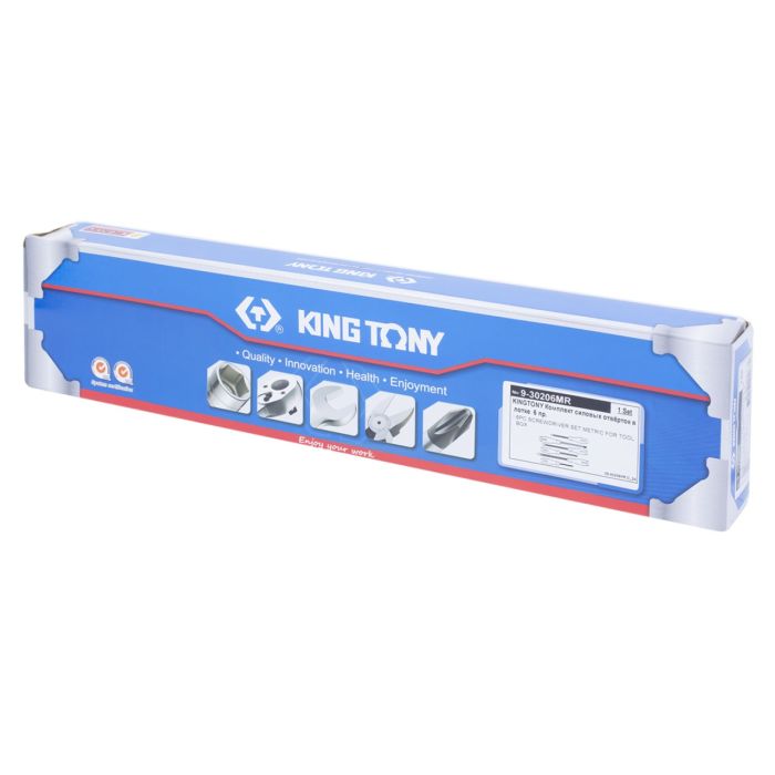 Набор отверток силовых KING TONY 9-30206MR, ложемент, 6 предметов