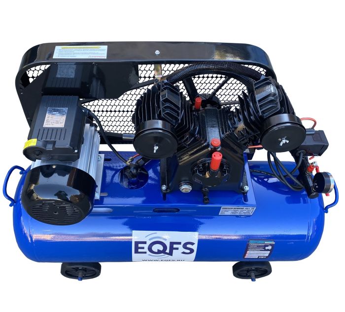 Поршневой компрессор EQFS ES-100/360, ременной, масляный, 220В, 360л/мин, 100л