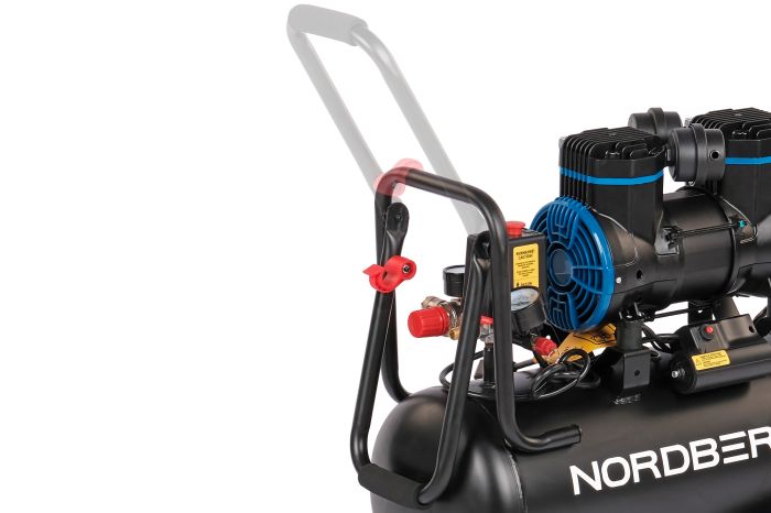 Поршневой компрессор NORDBERG NCEO24/250, прямой привод, безмасляный, 250 л/мин, 220В