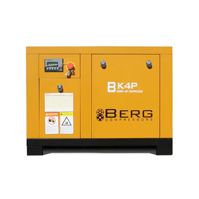 Винтовой компрессор Berg ВК-4Р, ременной привод, 7/8/10/12 бар, степень защиты IP54