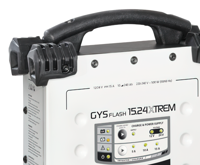 Зарядное устройство вертикальное GYS Gysflash 15.24 XTREM, 15А, инверторное