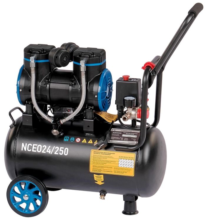 Поршневой компрессор NORDBERG NCEO24/250, прямой привод, безмасляный, 250 л/мин, 220В