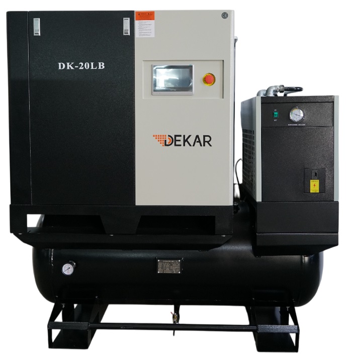 Винтовой компрессор Dekar DK-20LB 10bar, прямой привод, 10бар, 2300 л/мин, 350л