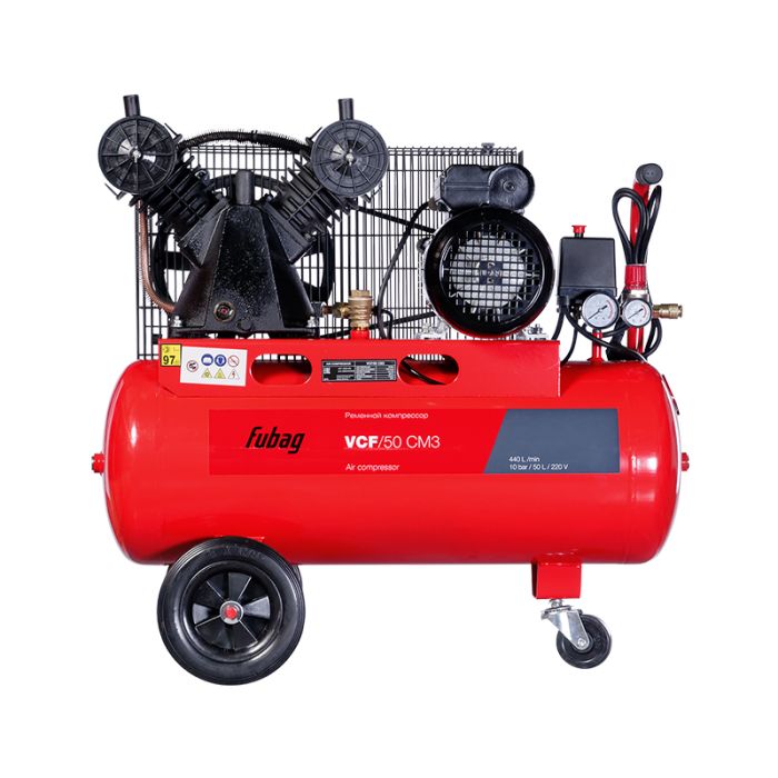 Поршневой компрессор Fubag VCF/50 СM3, ременной масляный, 220В, 440л/мин, 50л