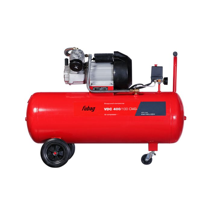 Поршневой компрессор Fubag VDC 400/100 CM3, прямой, масляный, 220В, 400л/мин