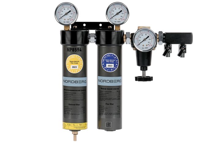 Фильтр-группа двухступенчатая Nordberg NP8594, до 0,01 мкм, 1/2"