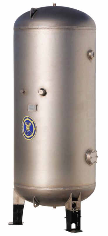 Воздушный ресивер для компрессора АСО Бежецк РВ 900-02/10, вертикальный, 900 литров