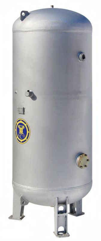 Воздушный ресивер для компрессора АСО Бежецк РВ 900/10Ц, вертикальный, 900 литров, оцинкованный