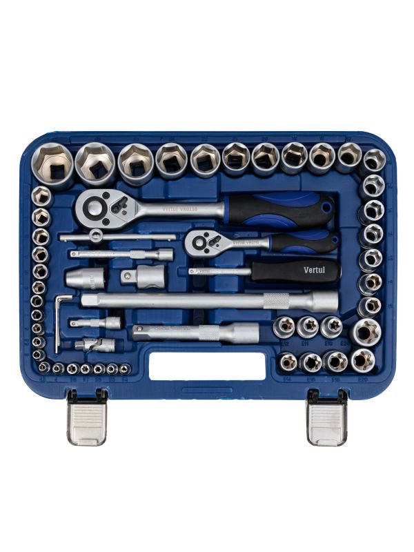 Набор инструментов Vertul VR0110, 1/4″, 1/2″, 110пр.