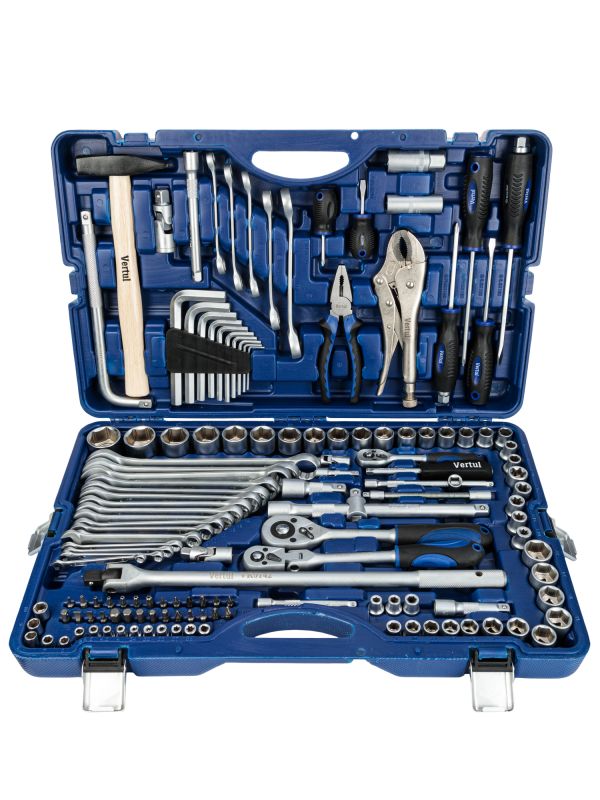 Набор инструментов Vertul VR0142, 1/4″, 3/8″ 1/2″,  142пр.