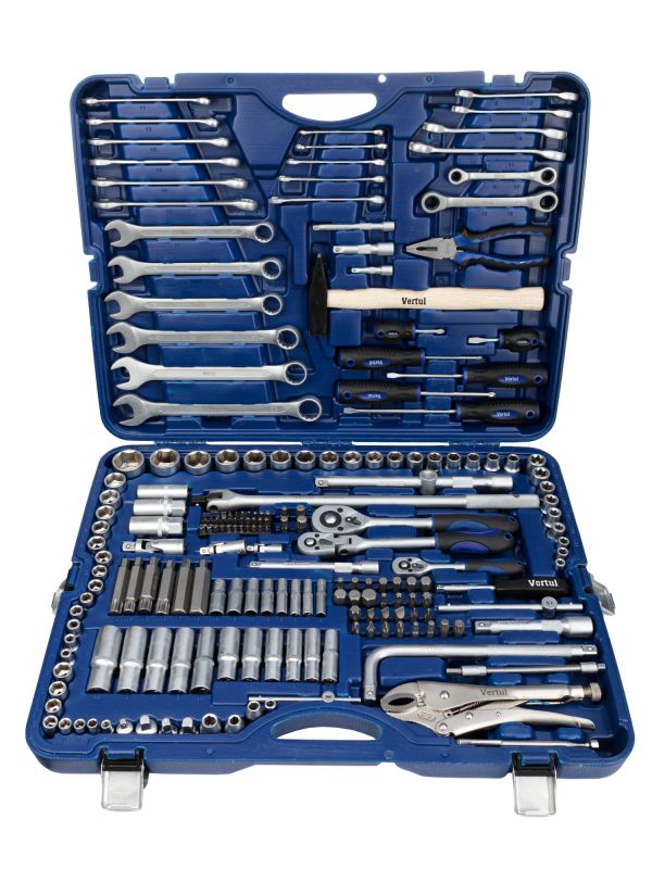 Набор инструментов Vertul VR0202, 1/4″, 3/8″ 1/2″,  202пр.