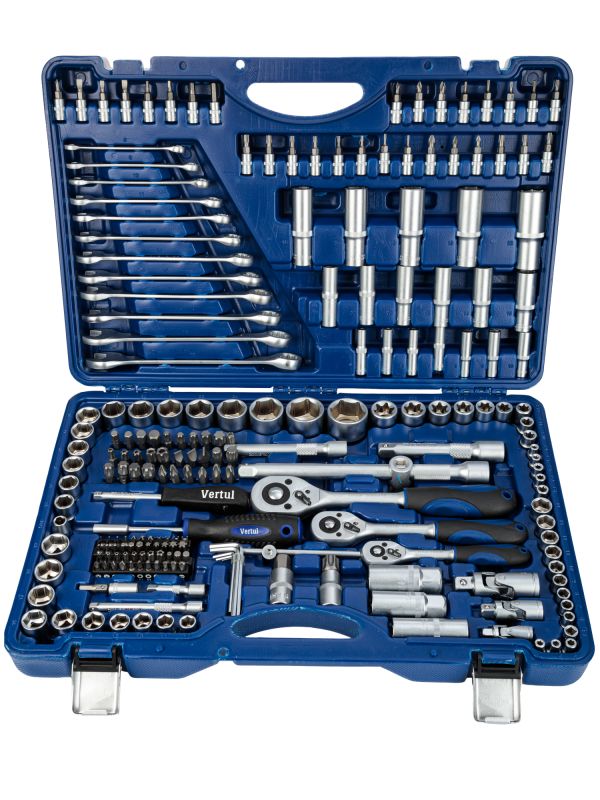 Набор инструментов Vertul VR0215, 1/4", 1/2", 3/8",  215пр.