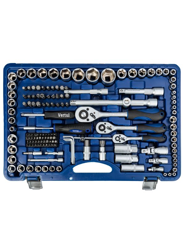 Набор инструментов Vertul VR0215, 1/4", 1/2", 3/8",  215пр.