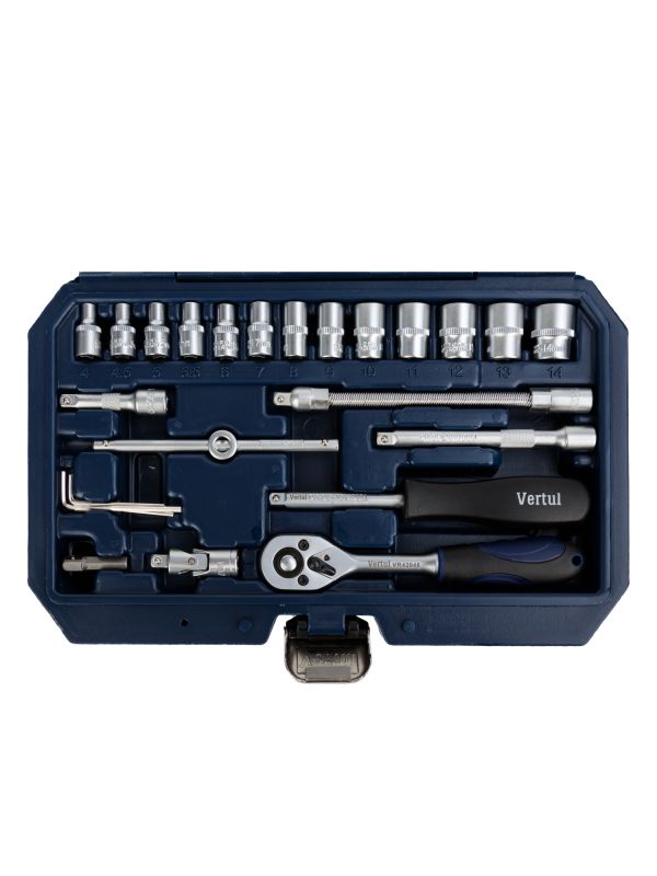 Набор инструментов Vertul VR42046, 1/4",  46пр.