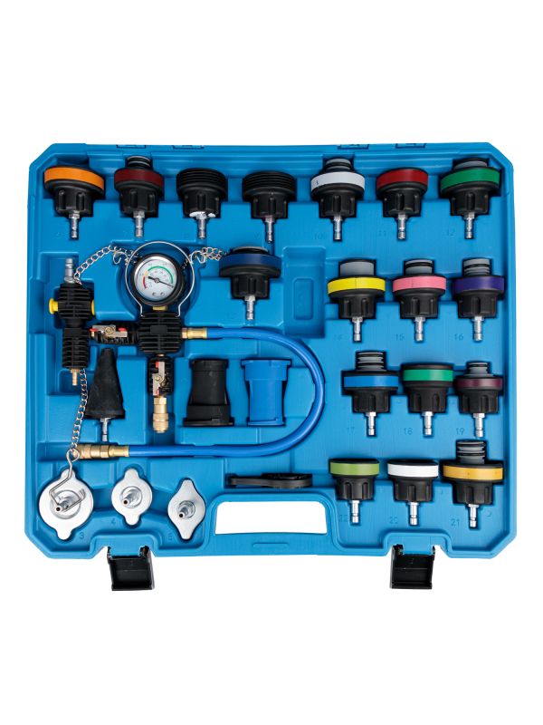 Набор для опрессовки и заправки системы охлаждения Vertul vr50508, 28 пр.